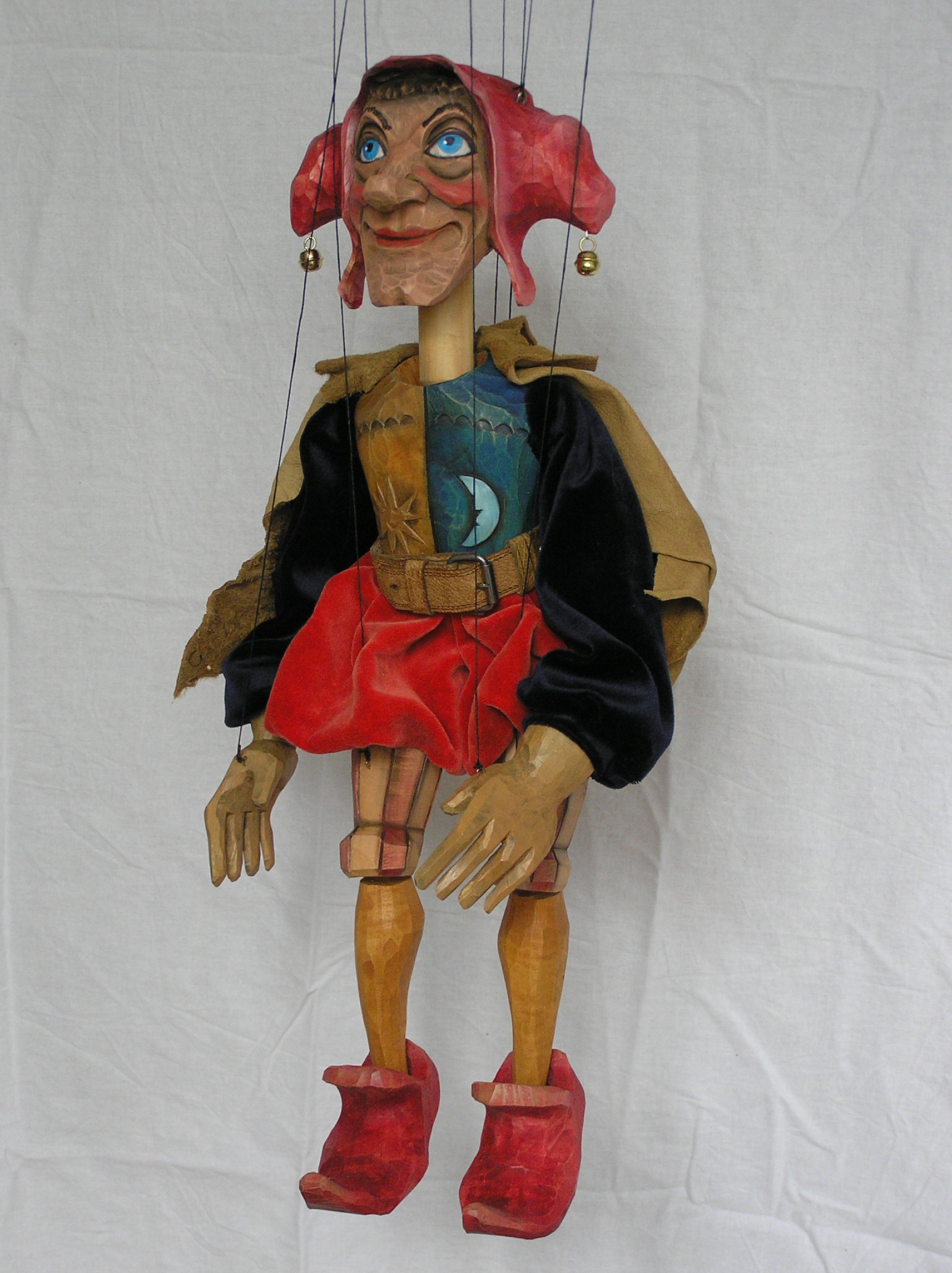 Jester puppet marionette K 012 - Click Image to Close