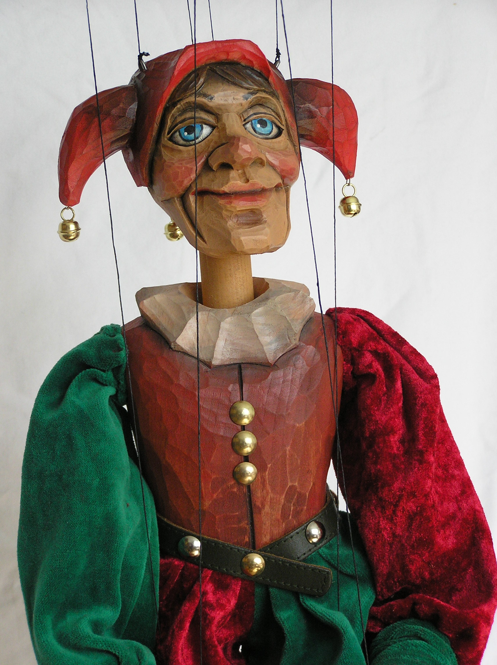 Jester puppet marionette K 011 - Click Image to Close