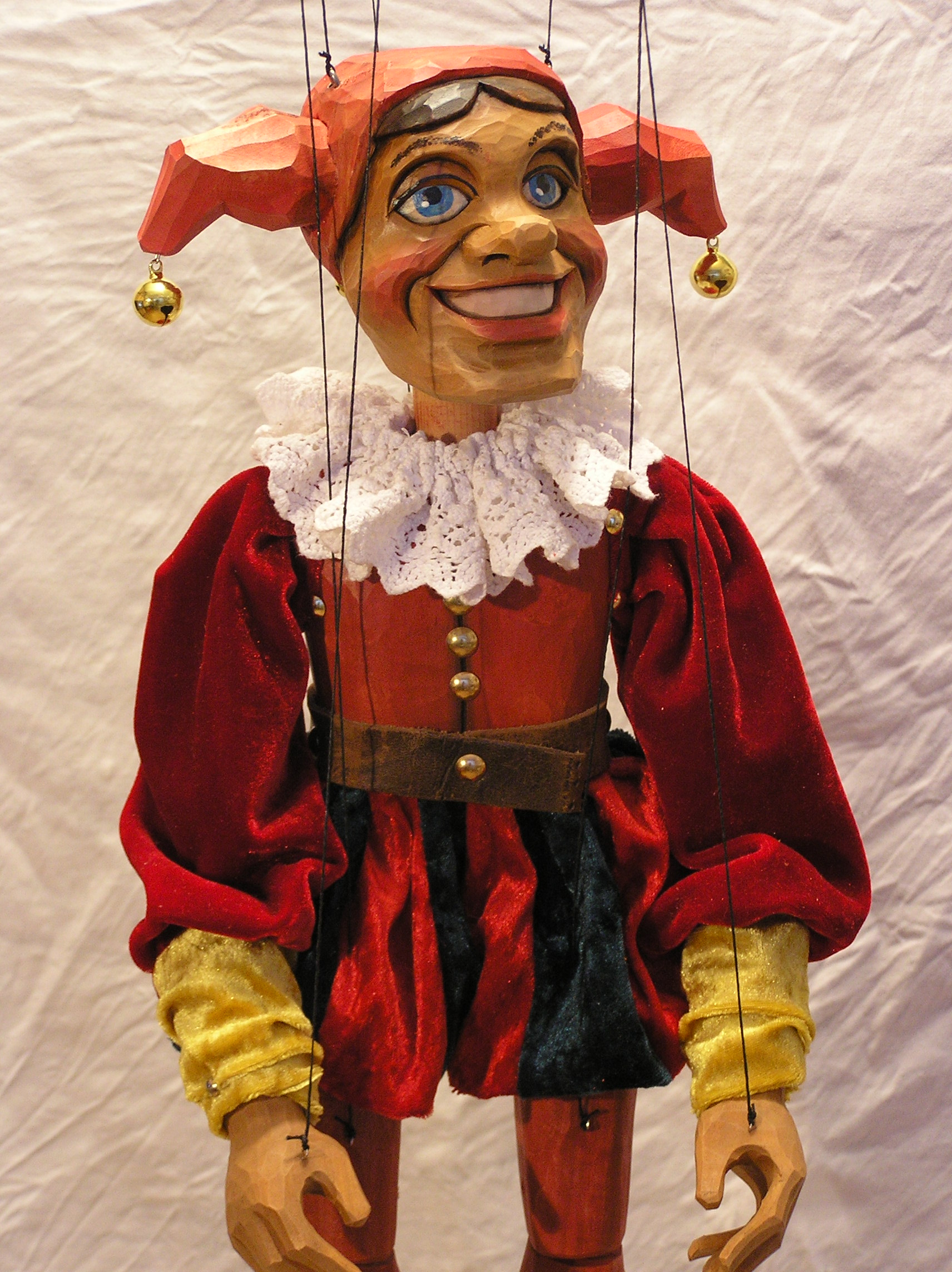 Jester puppet marionette K 015 - Click Image to Close